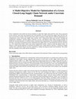 Research paper thumbnail of A Multi-Objective Model for Optimization of a Green Closed-Loop Supply Chain Network under Uncertain Demand