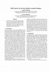 Research paper thumbnail of fMRI Analysis via One-class Machine Learning Techniques