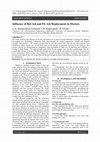 Research paper thumbnail of Influence of Bed Ash and Fly Ash Replacement in Mortars