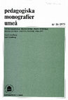 Research paper thumbnail of Vetenskapliga produkter från svenska pedagogiska institutioner 1948-1971