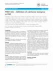 Research paper thumbnail of PW01-025 – Definition of colchicine resistance in FMF