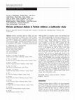 Research paper thumbnail of Chronic peritoneal dialysis in Turkish children: a multicenter study