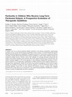 Research paper thumbnail of Peritonitis in children who receive long-term peritoneal dialysis: a prospective evaluation of therapeutic guidelines