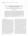 Research paper thumbnail of Effects of Ionizing Radiation on Chromosome Replication and its Modification by HDAC Inhibitors