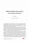 Research paper thumbnail of Bildung in Hegel’s Phenomenology Acute Alienation and Education