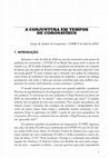 Research paper thumbnail of A CONJUNTURA EM TEMPOS DE CORONAVÍRUS