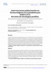 Research paper thumbnail of Intervenciones poblacionales no farmacológicas en la pandemia por SARS-CoV-2. Revisión de estrategias posibles