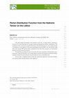 Research paper thumbnail of Parton Distribution Function from Hadronic Tensor