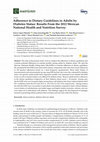 Research paper thumbnail of Adherence to Dietary Guidelines in Adults by Diabetes Status: Results From the 2012 Mexican National Health and Nutrition Survey