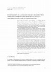 Research paper thumbnail of Construction of a linguistic theory from first principles and confrontation with crucial data