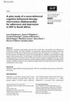 Research paper thumbnail of A pilot study of a nurse-delivered cognitive behavioral therapy intervention (Ziphamandla) for adherence and depression in HIV in South Africa