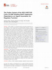 Research paper thumbnail of The Proline Variant of the W[F/L/M][T/S]R Cyclic Di-GMP Binding Motif Suppresses Dependence on Signal Association for Regulator Function