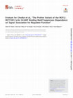 Research paper thumbnail of Erratum for Chodur et al., "The Proline Variant of the W[F/L/M][T/S]R Cyclic Di-GMP Binding Motif Suppresses Dependence on Signal Association for Regulator Function