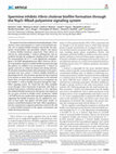 Research paper thumbnail of Spermine inhibits Vibrio cholerae biofilm formation through the NspS-MbaA polyamine signaling system