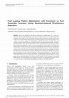 Research paper thumbnail of Fuel Loading Pattern Optimization with Constraint on Fuel Assembly Inventory Using Quantum-Inspired Evolutionary Algorithm