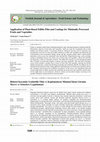 Research paper thumbnail of Application of Plant-Based Edible Film and Coatings for Minimally Processed Fruits and Vegetables