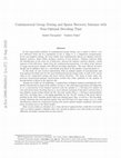 Research paper thumbnail of Combinatorial Group Testing and Sparse Recovery Schemes with Near-Optimal Decoding Time