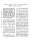 Research paper thumbnail of Vision-Based Control for Robots by a Fully Spiking Neural System Relying on Cerebellar Predictive Learning