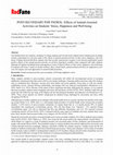 Research paper thumbnail of POST-SECONDARY PAW PATROL: Effects of Animal-Assisted Activities on Students’ Stress, Happiness and Well-being