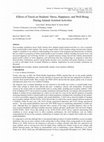 Research paper thumbnail of Effects of Touch on Students’ Stress, Happiness, and Well-Being During Animal-Assisted Activities