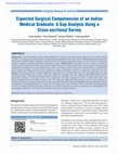 Research paper thumbnail of Expected surgical competencies of an Indian medical graduate: A gap analysis using a cross-sectional survey