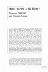 Research paper thumbnail of France: reprise à bas régime !: Perspectives 2004-2005 pour l'économie française