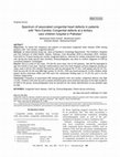 Research paper thumbnail of Spectrum of Associated Congenital Heart Defects in Patients with “Non-Cardiac Congenital defects at a tertiary care children hospital in Pakistan”