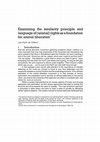 Research paper thumbnail of Examining the similarity principle and language of (animal) rights as a foundation for animal liberation