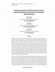 Research paper thumbnail of Decisions Analysis of Contractor Selection Pt. Ericsson Indonesia Using Analytical Hierarchy Process Method