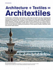 Research paper thumbnail of Architecture+ Textiles= Architextiles