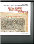 Research paper thumbnail of "La Vita beati patris nostri Francisci au coeur d'un triptyque franciscain," in Le Manuscrit franciscain retrouve', ed. Nicole Beriou, Jacques Dalarun and Dominique Poirel (Paris:  CNRS Editions, 2021), 297-313.