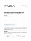 Research paper thumbnail of Student Retention In Florida Community Colleges:ccsse's Retention Index And Florida Accountability Measures