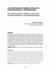 Research paper thumbnail of LA CONSTITUCIÓN DE MORENA (2006-2019). ENTRE DEMOCRACIA Y REPRESENTACIÓN