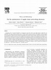 Research paper thumbnail of On the optimization of supply chain networking decisions