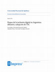 Research paper thumbnail of Etapas de la inclusión digital en Argentina: difusión y adopción de TIC