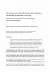 Research paper thumbnail of Vermittlung von Methodenwissen über Webinare am Beispiel qualitativer Forschung