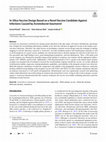 Research paper thumbnail of In-Silico Vaccine Design Based on a Novel Vaccine Candidate Against Infections Caused by Acinetobacter baumannii