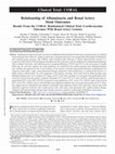 Research paper thumbnail of Relationship of Albuminuria and Renal Artery Stent Outcomes: Results From the CORAL Randomized Clinical Trial (Cardiovascular Outcomes With Renal Artery Lesions)