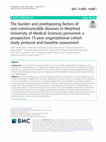 Research paper thumbnail of The burden and predisposing factors of non-communicable diseases in Mashhad University of Medical Sciences personnel: a prospective 15-year organizational cohort study protocol and baseline assessment