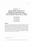 Research paper thumbnail of Accessible Tourism in Religious Destinations