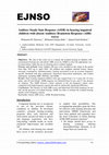 Research paper thumbnail of Auditory Steady State Response ( ASSR ) in hearing impaired children with absent Auditory Brainstem Response ( ABR ) waves 1