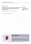 Research paper thumbnail of Determination of velocities of wave propagation in some media through the eigenvalues of the material tensors