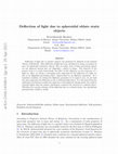 Research paper thumbnail of Deflection of light due to spheroidal oblate static objects