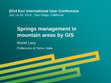 Research paper thumbnail of Spring management in mountain areas by GIS