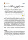 Research paper thumbnail of Influence of Post-UV/Ozone Treatment of Ultrasonic-Sprayed Zirconium Oxide Dielectric Films for a Low-Temperature Oxide Thin Film Transistor