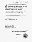 Research paper thumbnail of Logs and paleoseismic interpretations from trenches 14C and 14D on the Bow Ridge fault, northeastern Yucca Mountain, Nye County, Nevada