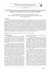 Research paper thumbnail of Investigation and Evaluation of the Solar Air Collector Model to Support the Solar Vortex Engine