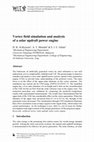 Research paper thumbnail of Vortex field simulation and analysis of a solar updraft power engine