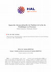 Research paper thumbnail of Approche chronoculturelle de l'habitat de la fin du Néolithique en Provence