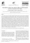 Research paper thumbnail of Atmospheric optical and radiative e!ects of anthropogenic aerosol constituents from India